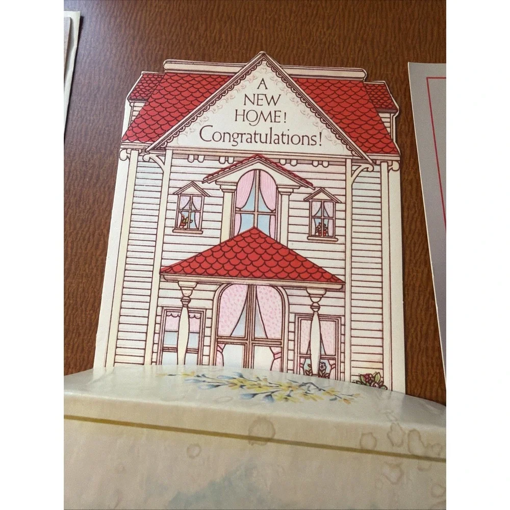 Vtg Card Box Coronation With A Mix Of Vtg Unused Cards Some With No Envelopes